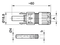 32.0142P0001-URFL PV-KBT4/6X-UR - Female Cable Coupler MC4